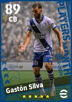 Gaston Silva eFootball 2026 player card — 89 OVR CB