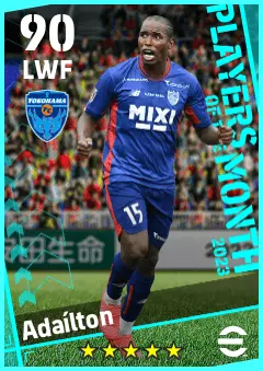Adailton eFootball 2026 player card — 90 OVR LWF