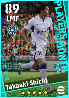 Takaaki Shichi eFootball 2026 player card — 89 OVR LMF