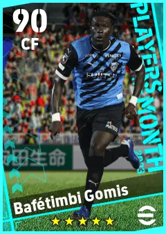 Bafetimbi Gomis eFootball 2026 player card — 90 OVR CF