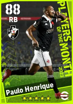 Paulo Henrique eFootball 2026 player card — 88 OVR RB