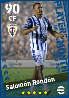 Salomon Rondon eFootball 2026 player card — 90 OVR CF