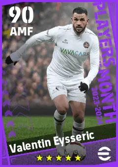 Valentin Eysseric eFootball 2026 player card — 90 OVR AMF