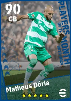 Matheus Doria eFootball 2026 player card — 90 OVR CB