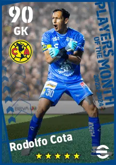 Rodolfo Cota eFootball 2026 player card — 90 OVR GK