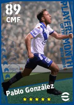Pablo Gonzalez eFootball 2026 player card — 89 OVR CMF