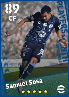 Samuel Sosa eFootball 2026 player card — 89 OVR CF