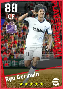 Ryo Germain eFootball 2026 player card — 88 OVR CF