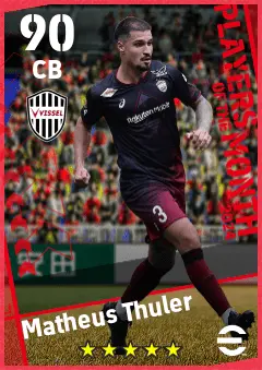 Matheus Thuler eFootball 2026 player card — 90 OVR CB