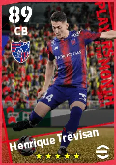 Henrique Trevisan eFootball 2026 player card — 89 OVR CB
