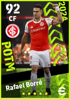 Rafael Borre eFootball 2026 player card — 92 OVR CF