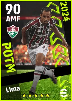 Lima eFootball 2026 player card — 90 OVR AMF