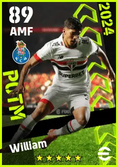 William eFootball 2026 player card — 89 OVR AMF