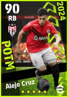 Alejo Cruz eFootball 2026 player card — 90 OVR RB
