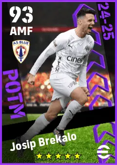 Josip Brekalo eFootball 2026 player card — 93 OVR AMF