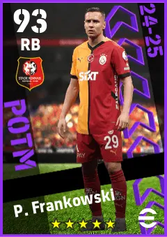 P. Frankowski eFootball 2026 player card — 93 OVR RB