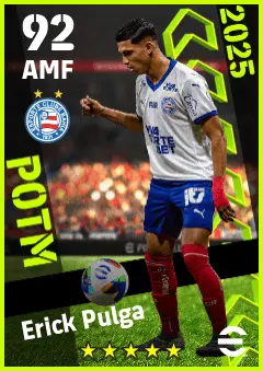 Erick Pulga eFootball 2026 player card — 92 OVR AMF