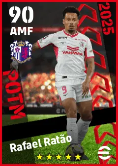 Rafael Ratao eFootball 2026 player card — 90 OVR AMF