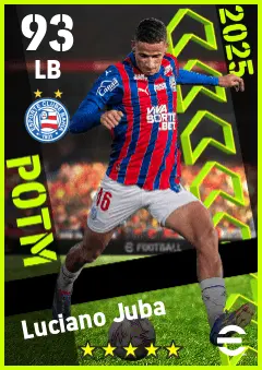 Luciano Juba eFootball 2026 player card — 93 OVR LB