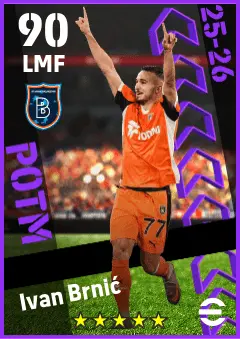 Ivan Brnic eFootball 2026 player card — 90 OVR LMF