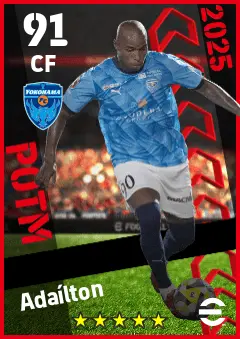 Adailton eFootball 2026 player card — 91 OVR CF