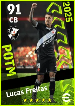 Lucas Freitas eFootball 2026 player card — 91 OVR CB