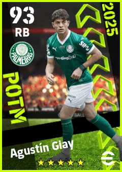 Agustin Giay eFootball 2026 player card — 93 OVR RB