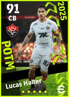 Lucas Halter eFootball 2026 player card — 91 OVR CB