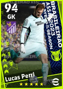 Lucas Perri eFootball 2026 player card — 94 OVR GK