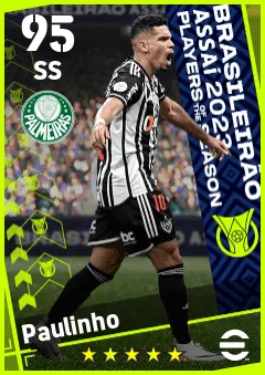 Paulinho eFootball 2026 player card — 95 OVR SS