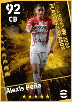 Alexis Pena eFootball 2026 player card — 92 OVR CB