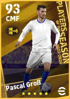 Pascal GroSS eFootball 2026 player card — 93 OVR CMF