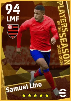 Samuel Lino eFootball 2026 player card — 94 OVR LMF