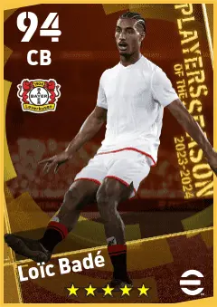 Loic Bade eFootball 2026 player card — 94 OVR CB