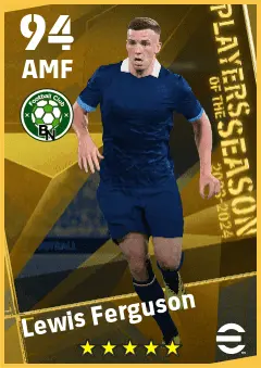 Lewis Ferguson eFootball 2026 player card — 94 OVR AMF
