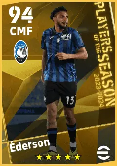 Ederson eFootball 2026 player card — 94 OVR CMF