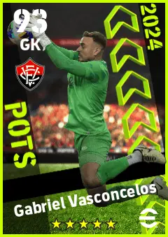 Gabriel Vasconcelos eFootball 2026 player card — 93 OVR GK