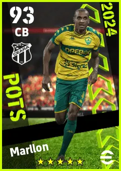 Marllon eFootball 2026 player card — 93 OVR CB
