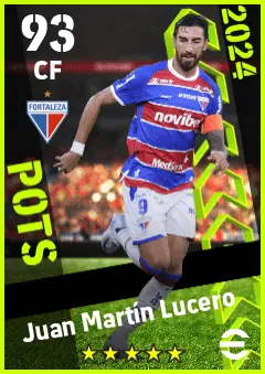 Juan Martin Lucero eFootball 2026 player card — 93 OVR CF