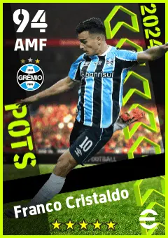 Franco Cristaldo eFootball 2026 player card — 94 OVR AMF