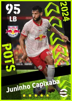 Juninho Capixaba eFootball 2026 player card — 95 OVR LB