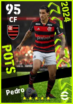 Pedro eFootball 2026 player card — 95 OVR CF
