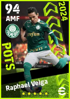 Raphael Veiga eFootball 2026 player card — 94 OVR AMF