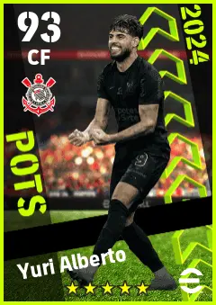 Yuri Alberto eFootball 2026 player card — 93 OVR CF