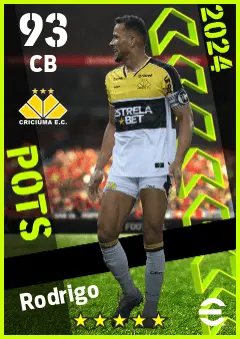 Rodrigo eFootball 2026 player card — 93 OVR CB