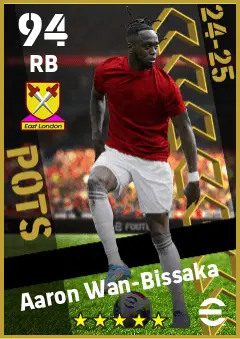Aaron Wan-Bissaka eFootball 2026 player card — 94 OVR RB