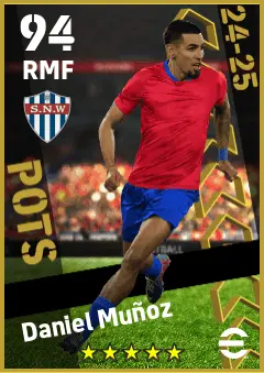 Daniel Munoz eFootball 2026 player card — 94 OVR RMF