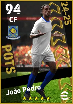 Joao Pedro eFootball 2026 player card — 94 OVR CF