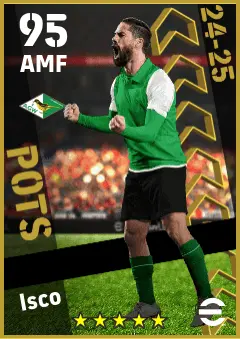 Isco eFootball 2026 player card — 95 OVR AMF