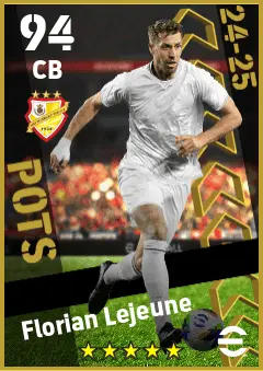 Florian Lejeune eFootball 2026 player card — 94 OVR CB